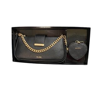 NWOT ALDO Potion Shoulder Bag with Heart Coin Purse